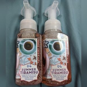 2 summer tiramisu foaming hand soap bath and body works 8.75 oz